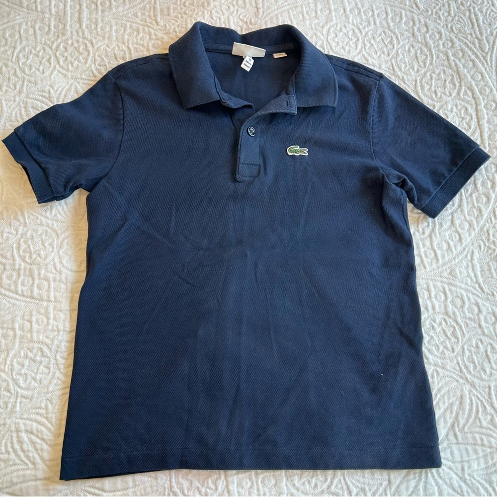 Lacoste Kids Navy Polo Shirt